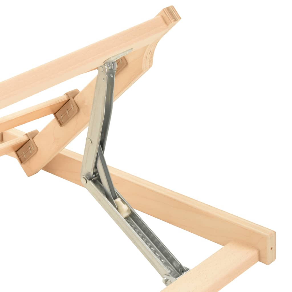 Lamelbund 13 lameller justerbar hovedende - 80 x 200 cm, justerbart ryglæn (manuelt) - number 7.