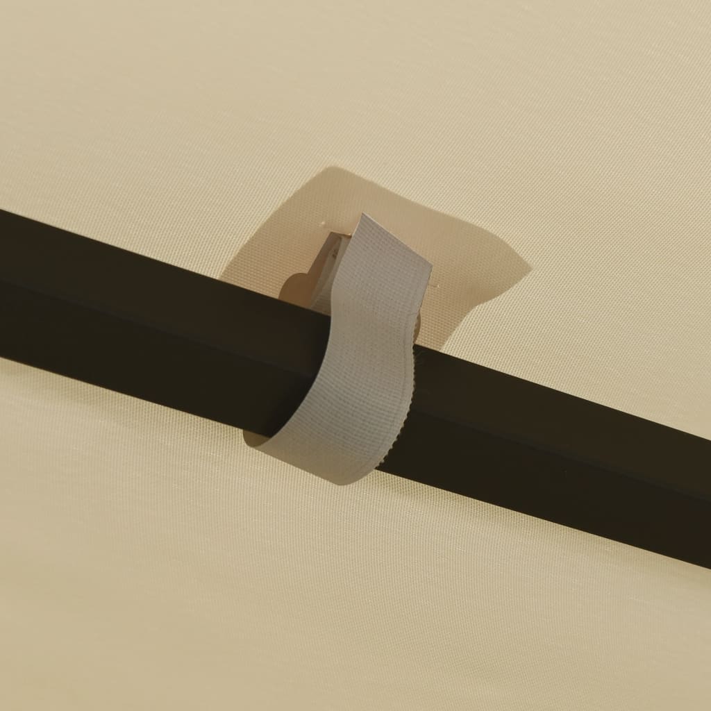 Pavilion with led string lights cream - cream, 3 x 3 m, 1 - number 6.