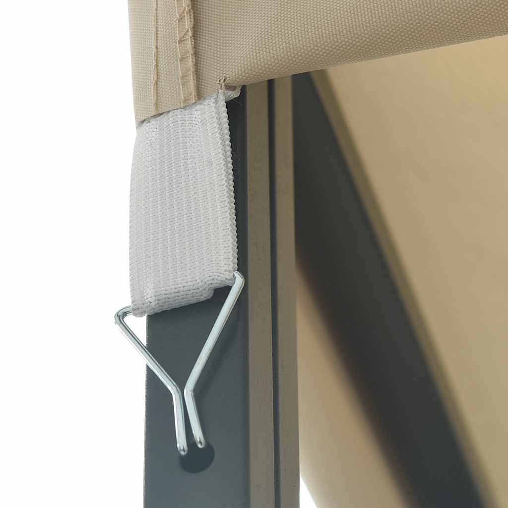 Pavilion with led string lights cream - cream, 3 x 3 m, 1 - number 8.