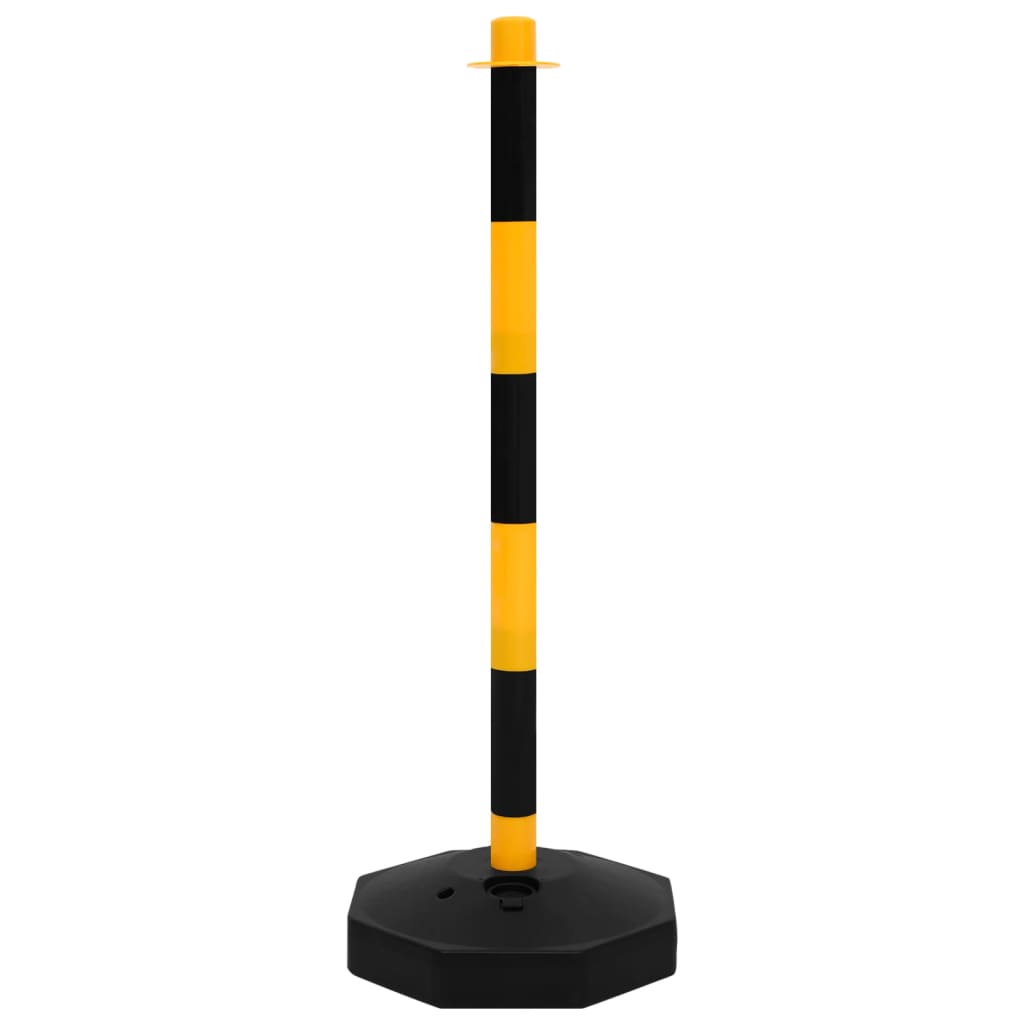 Set prometnih stupića s plastičnim lancem m - žuti, 2 - number 4.