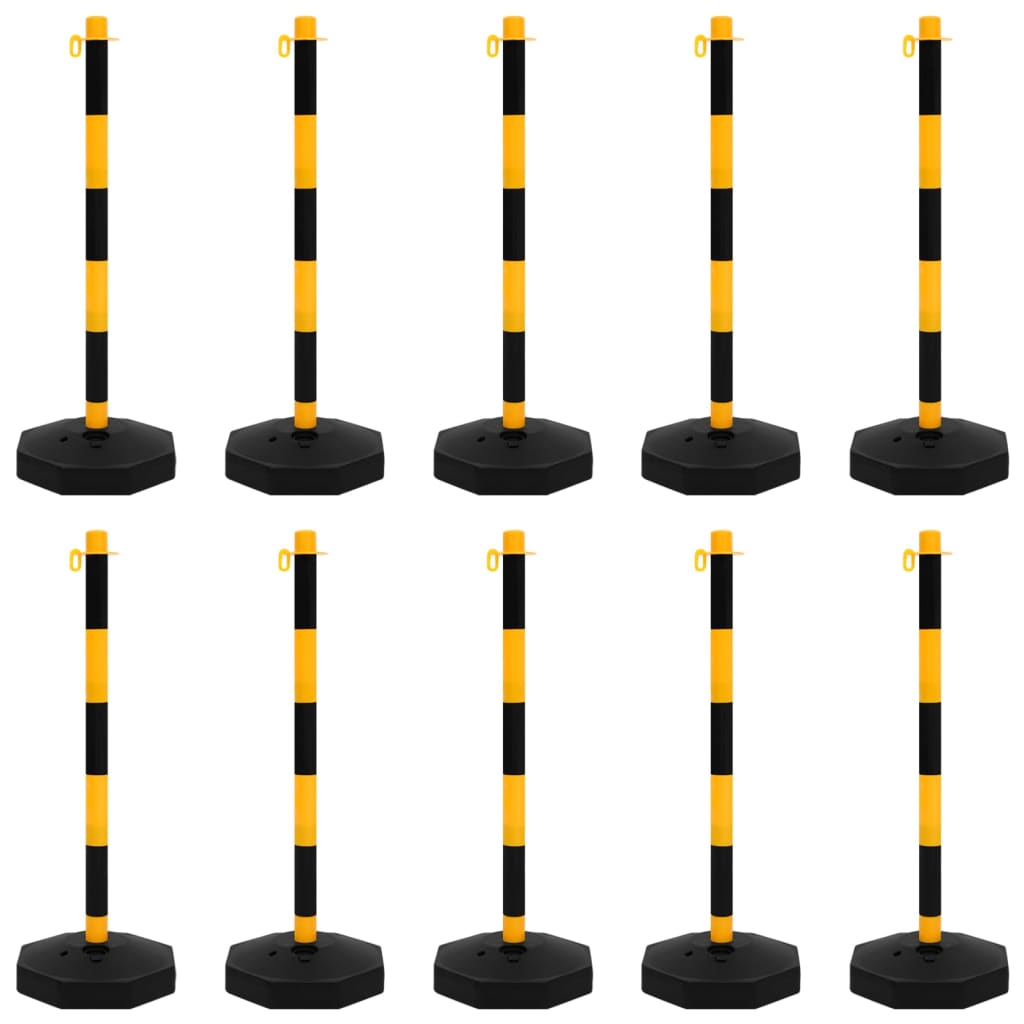 Set prometne gomile s plastičnim lancem m - žuta, 10 - number 2.