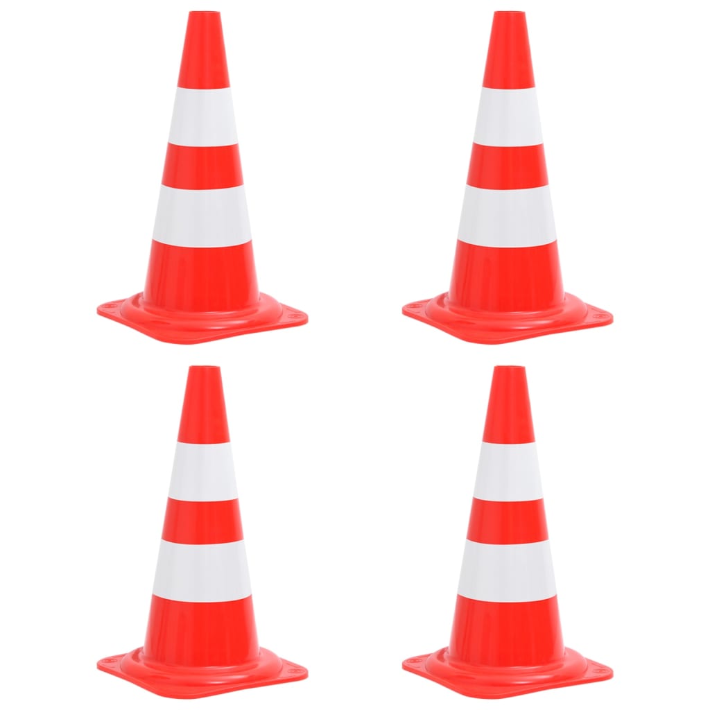 Reflektirajući prometni čunj kom. 50 cm crveno bijelo - number 1.