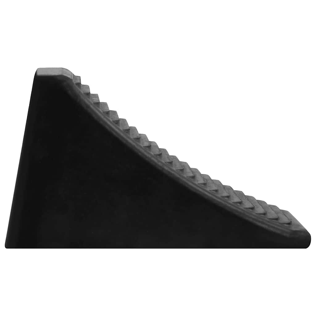 Stopklods til parkering 4 stk. 16x9x9 cm gummi - number 5.