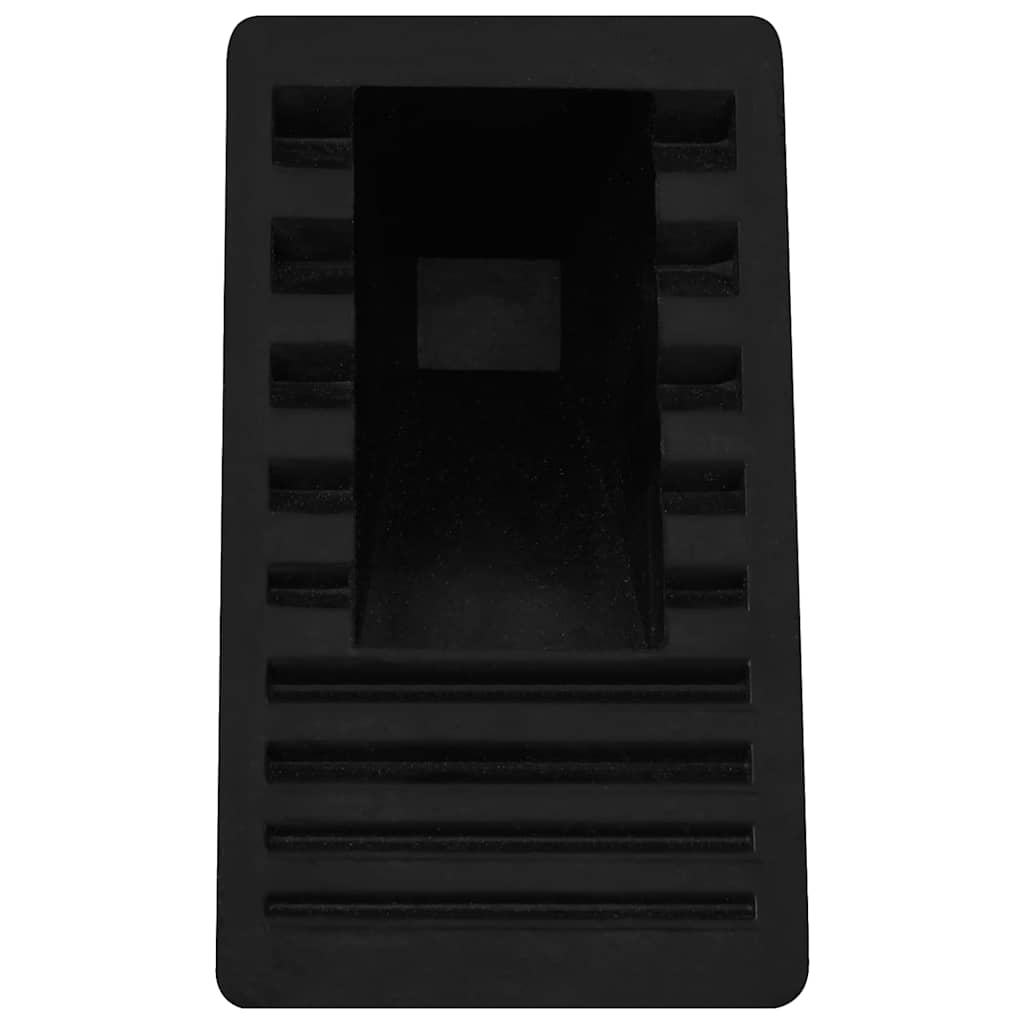 Stopklods til parkering 4 stk. 16x9x9 cm gummi - number 7.