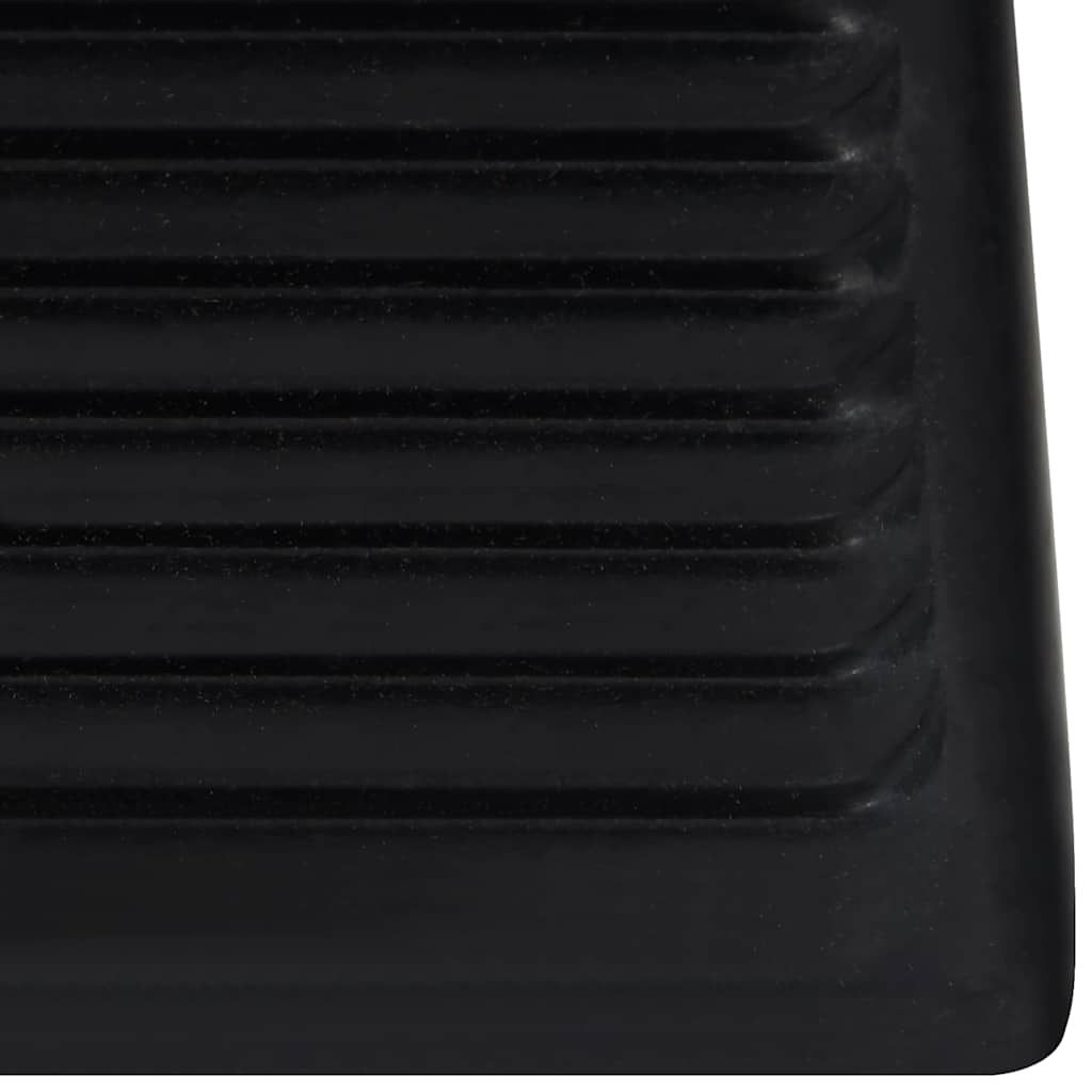 Stopklods til parkering 4 stk. 16x9x9 cm gummi - number 8.