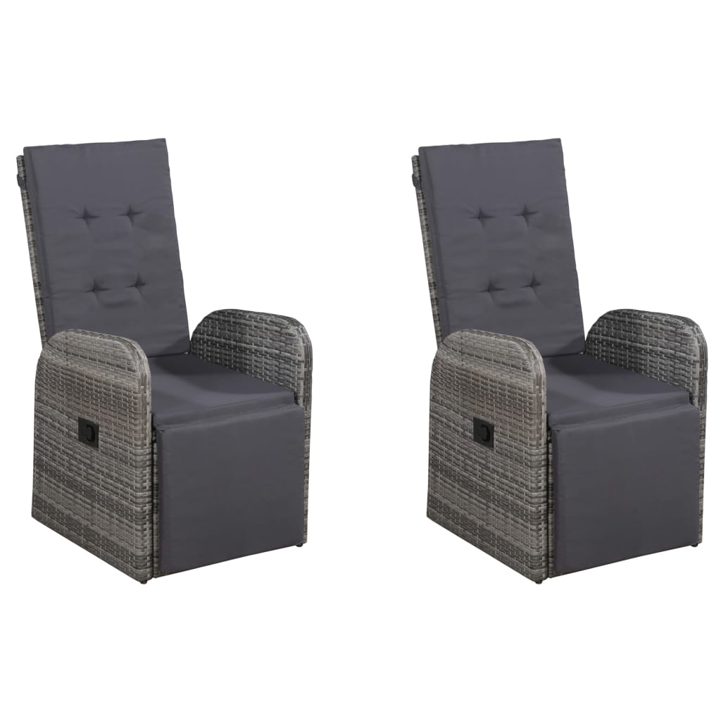 5-dijelni vrtni blagovaonski set - sivi, 4 - number 2.