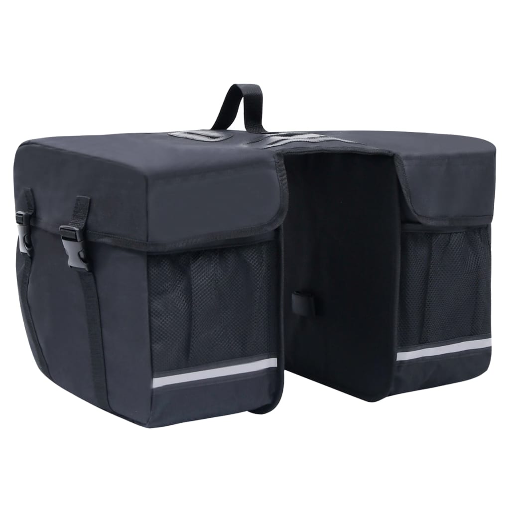 Dobbelt cykeltaske til bagagebærer vandtæt 35 l sort - 34 x 17 x 30 cm (l x b x h) - number 1.