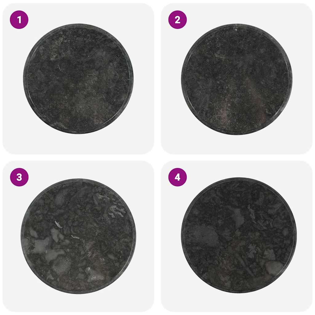 Blat stołu ø60x2,5 cm marmur - czarny, ø 60 x 2,5 cm, 1 - number 4.