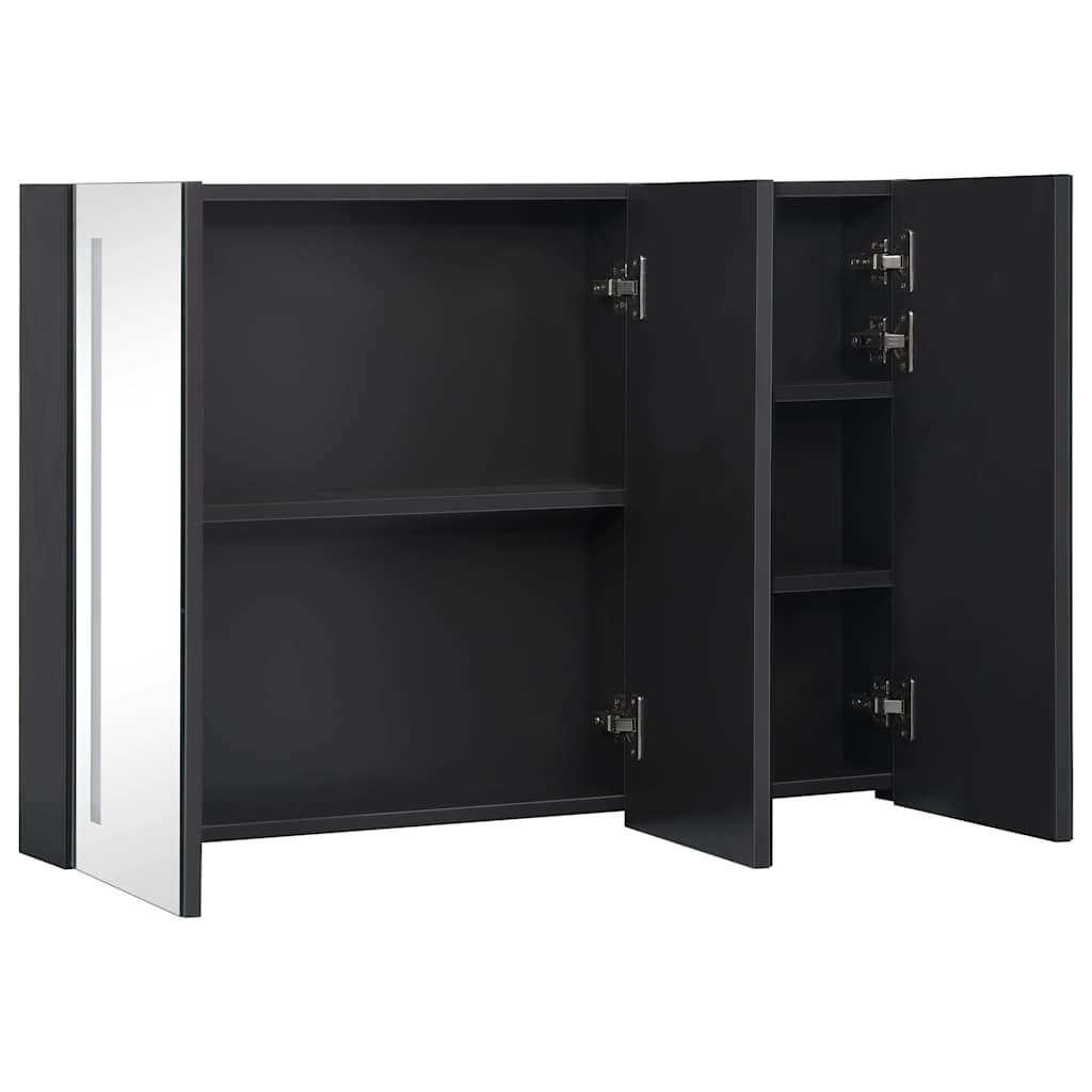 Kupaonski ormarić s ogledalom + led rasvjeta 89x14x62 cm - number 5.