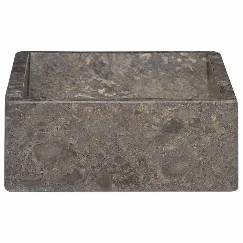 Vasque 45x30x12 cm marbre gris brillant - number 5.