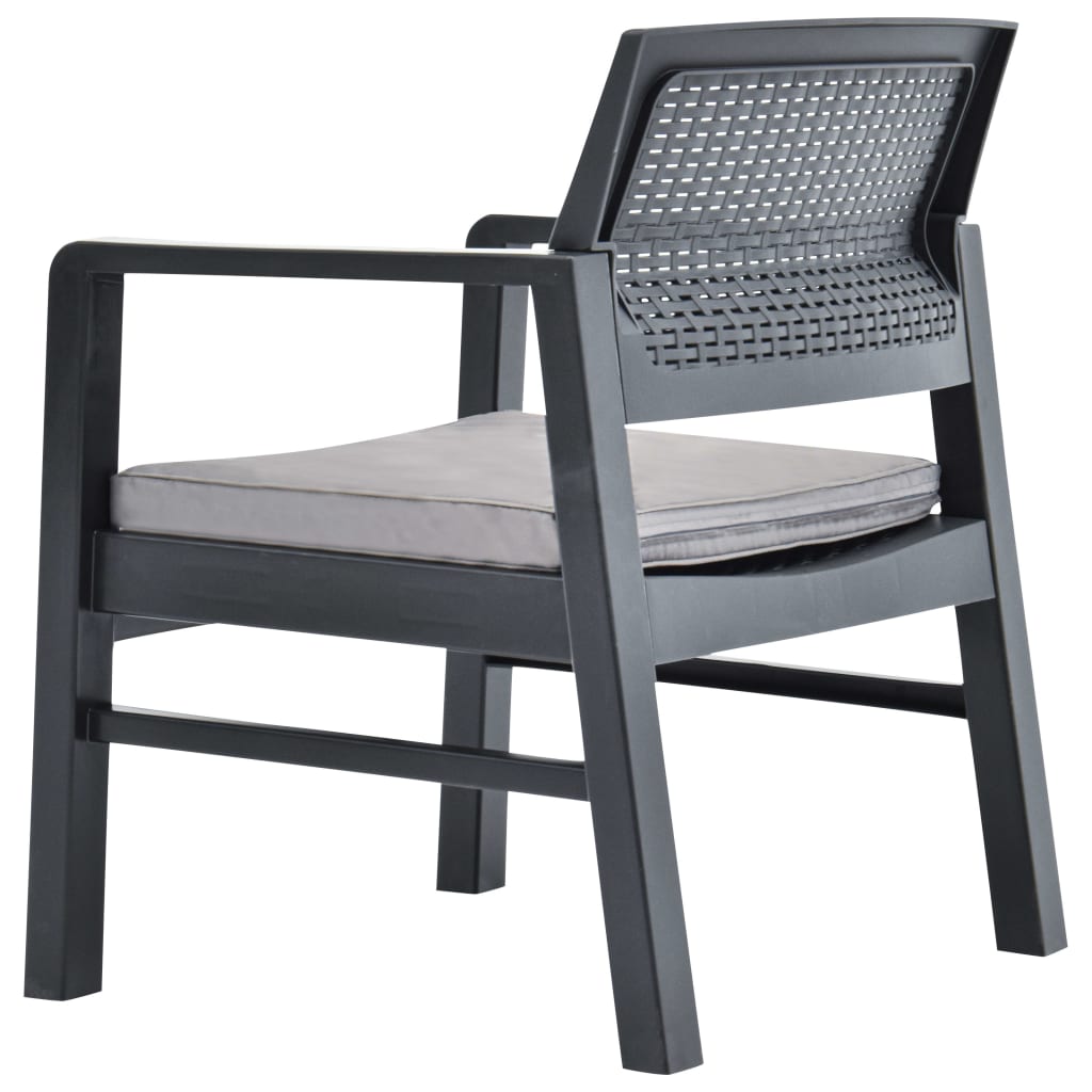 Loungesæt til haven dele med hynder plastik - grå, 3 - number 10.