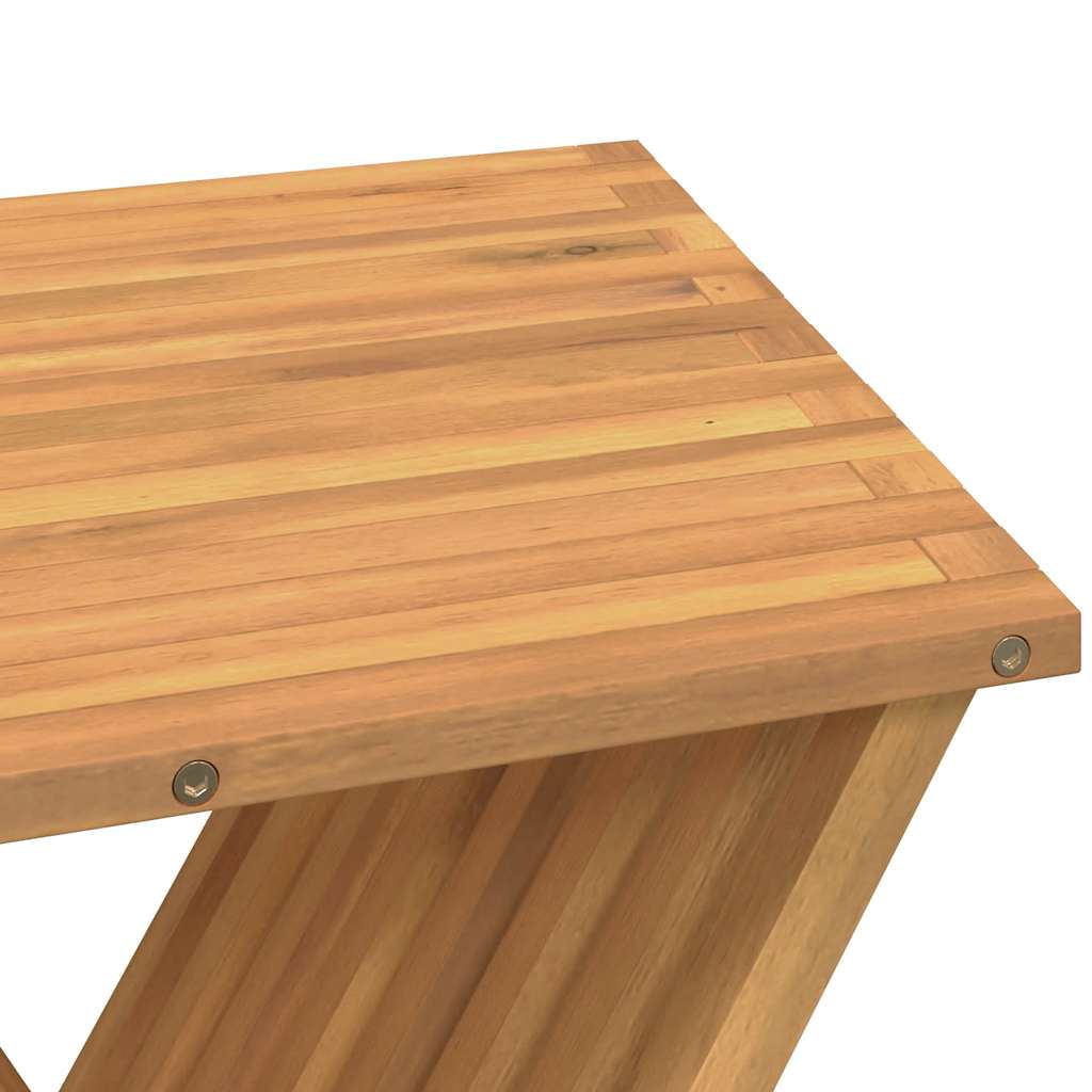 Sammenleggbar krakk 40x32,5x70 cm heltre teak - number 7.