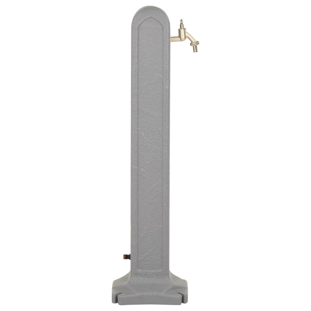 Havevandpost med hane stenlook - lysegrå, 1 - number 4.