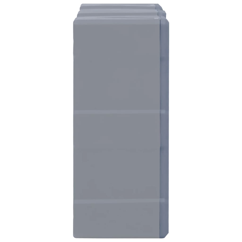 Skuffereol med 8 store skuffer 52x16x37 cm - grå, 8 skuffer, 1 - number 6.