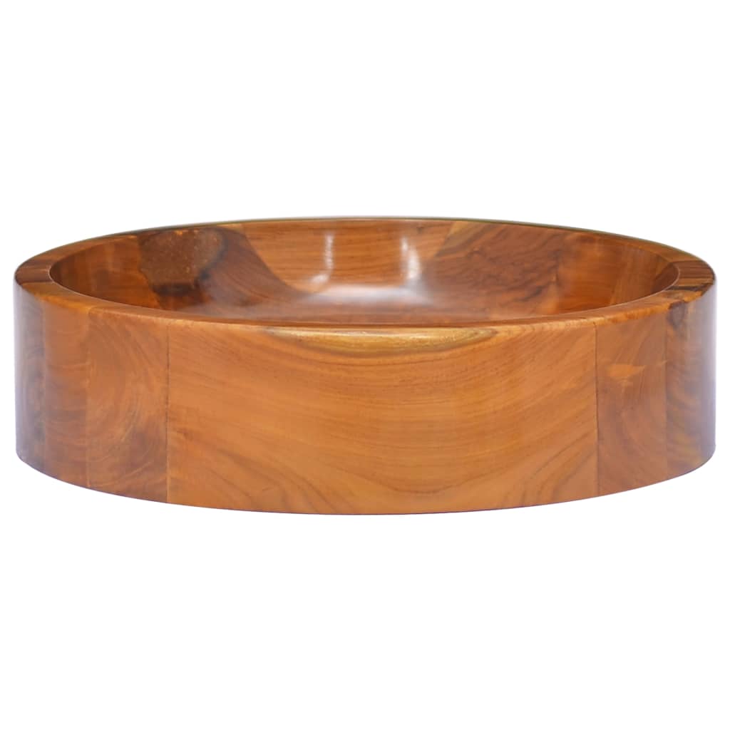 Tvättställ φ40x10 cm massivt teak - 40 x 10 cm (diameter x h) - number 2.
