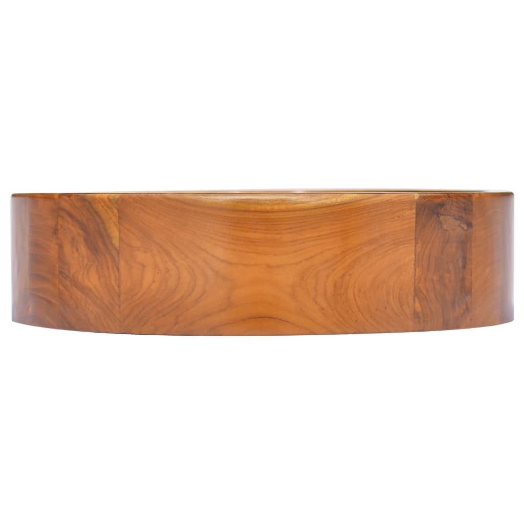 Tvättställ φ40x10 cm massivt teak - 40 x 10 cm (diameter x h) - number 4.