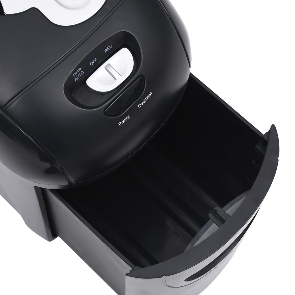 Destructora de papel 10 hojas microcorte negra - number 6.