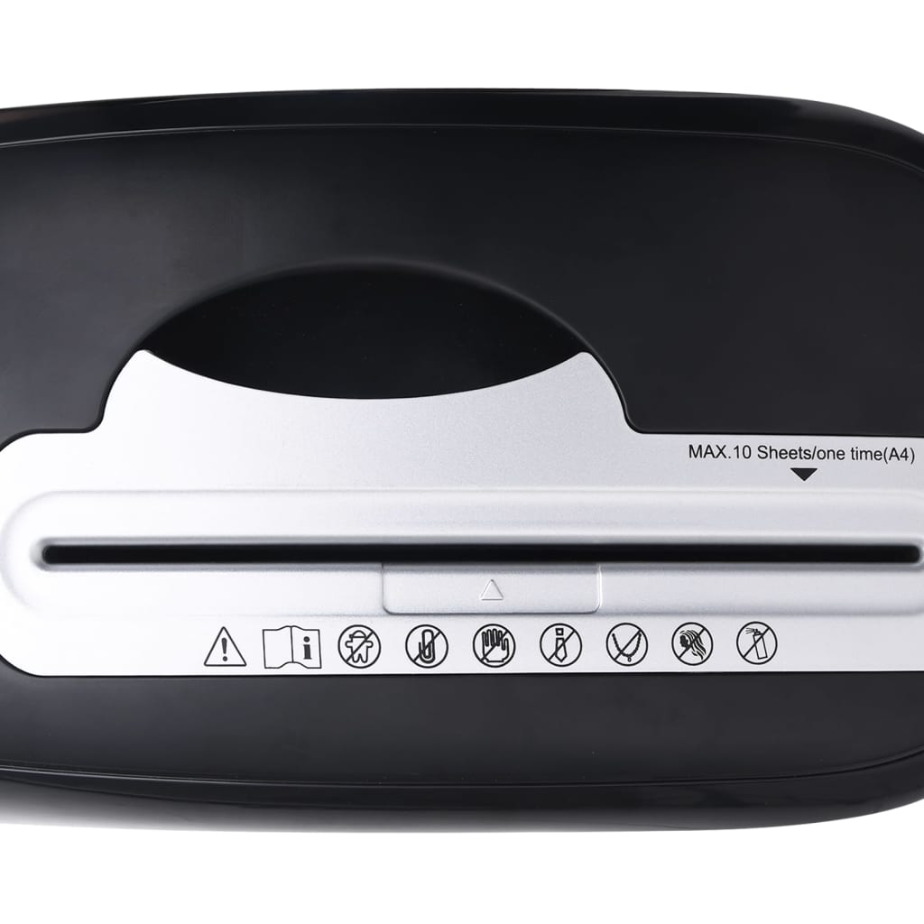 Destructora de papel 10 hojas microcorte negra - number 7.