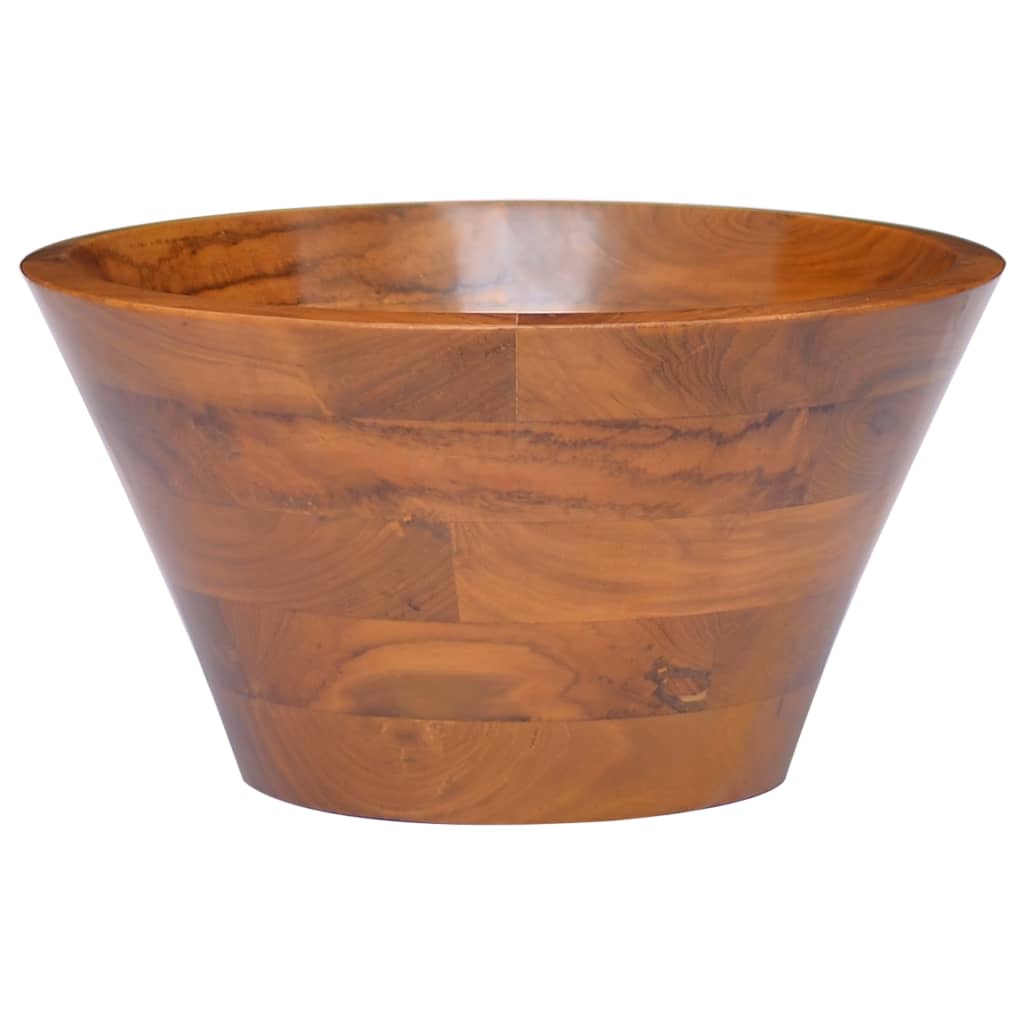 Lavabo φ40x20 cm legno massello di teak - 40 x 20 cm (diam. xh) - number 1.
