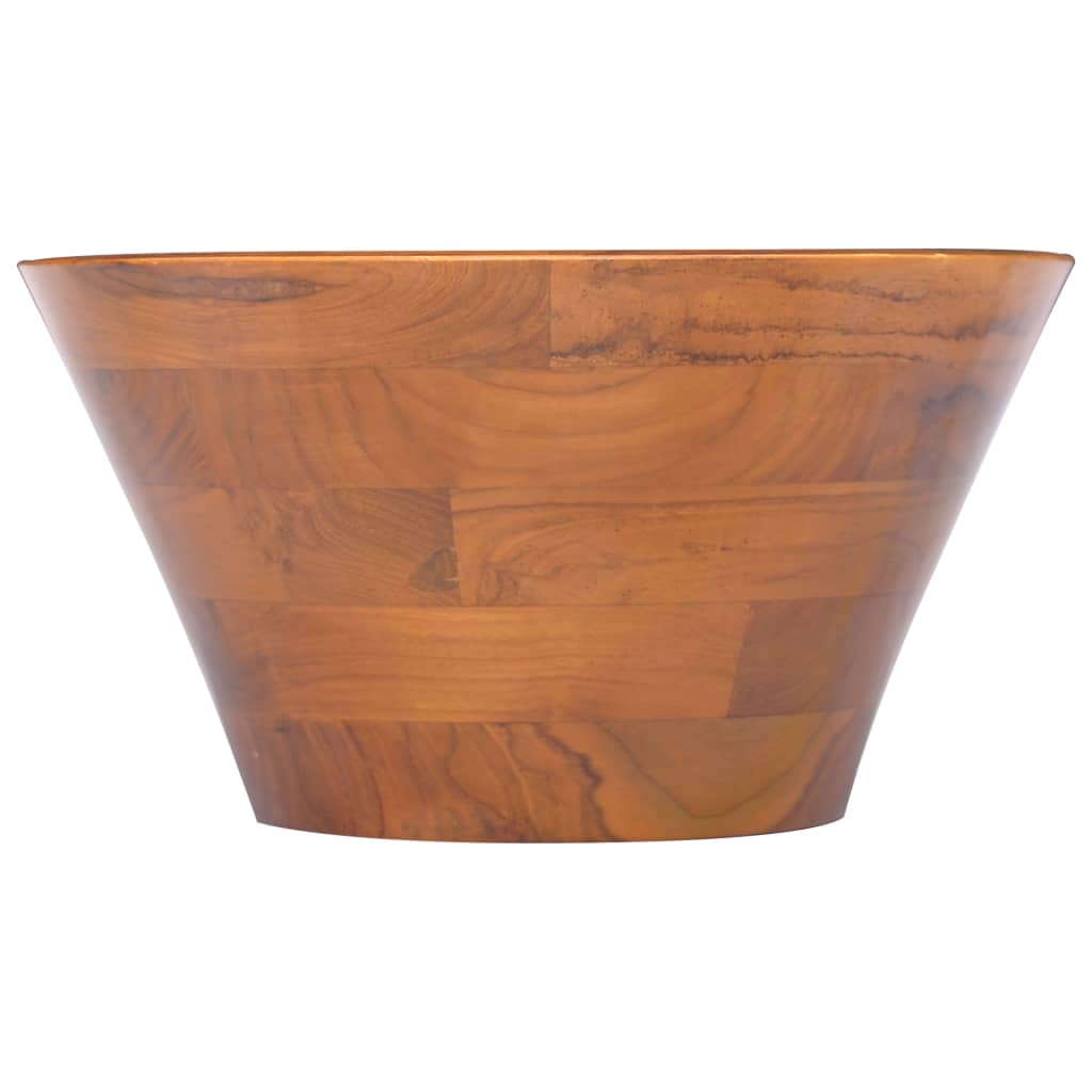 Lavabo φ40x20 cm legno massello di teak - 40 x 20 cm (diam. xh) - number 2.