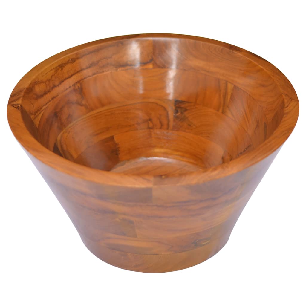 Lavabo φ40x20 cm legno massello di teak - 40 x 20 cm (diam. xh) - number 3.