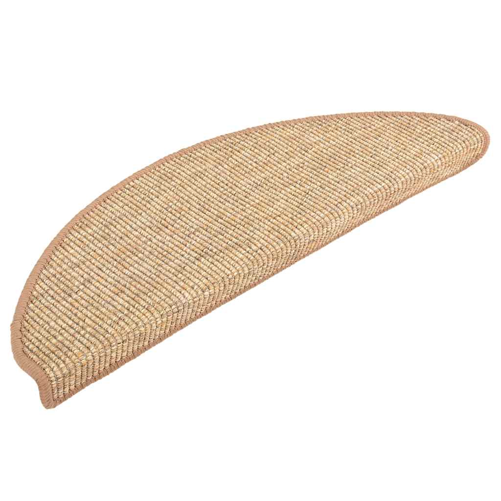 Tapis d'escalier autocollants pcs. 56x17x3 cm - marron clair, 56 x 20 cm, 15 - number 2.