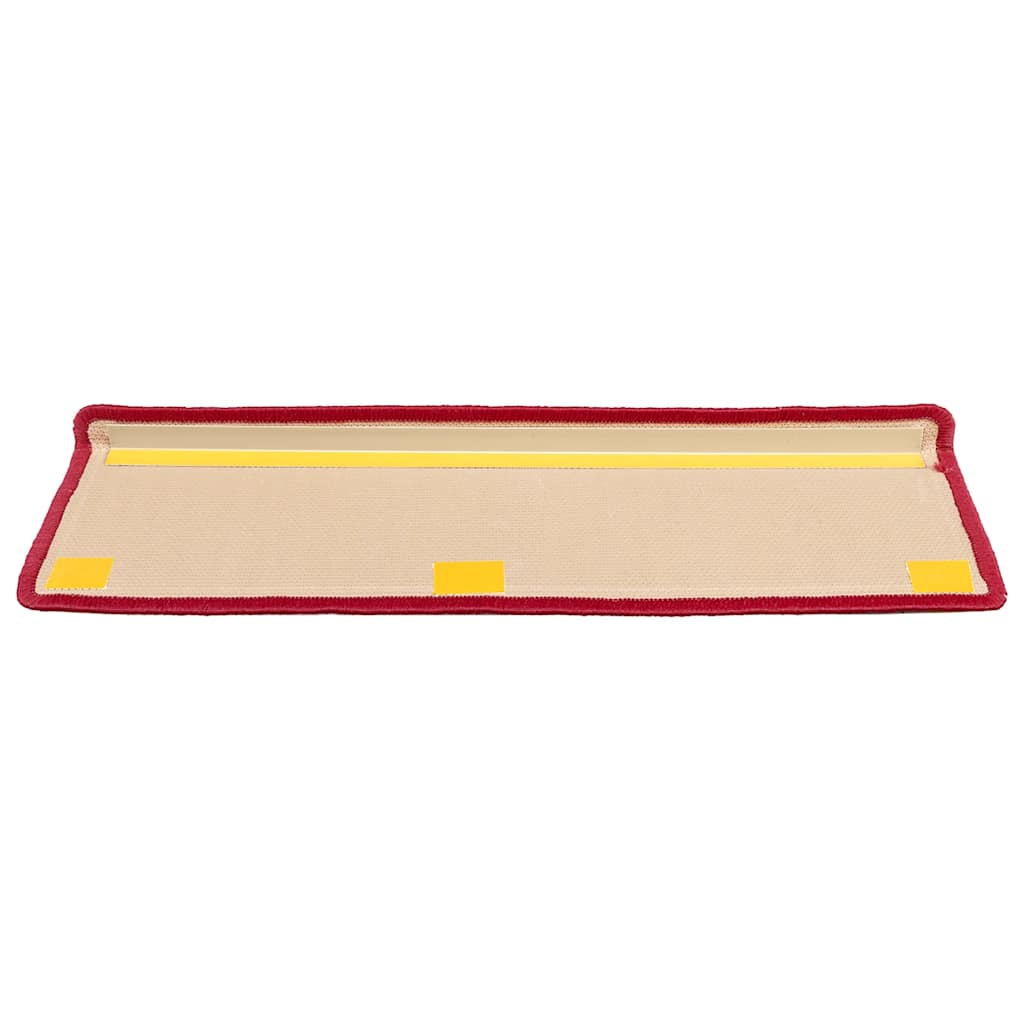 Tapis d'escalier autocollants pcs. 65x21x4 cm - rouge, 5, rectangulaire - number 4.