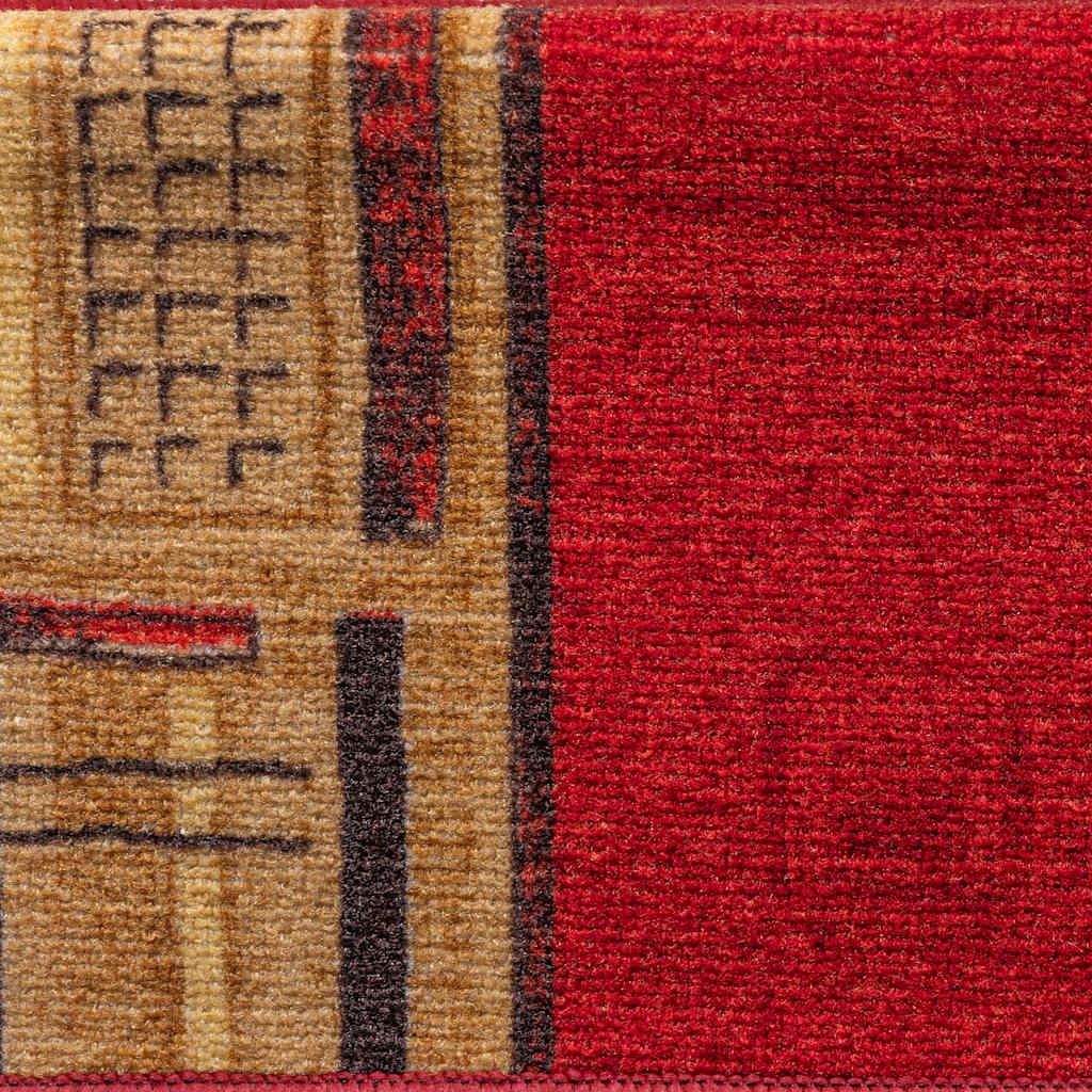 Tapis d'escalier autocollants pcs. 65x21x4 cm - rouge, 5, rectangulaire - number 8.