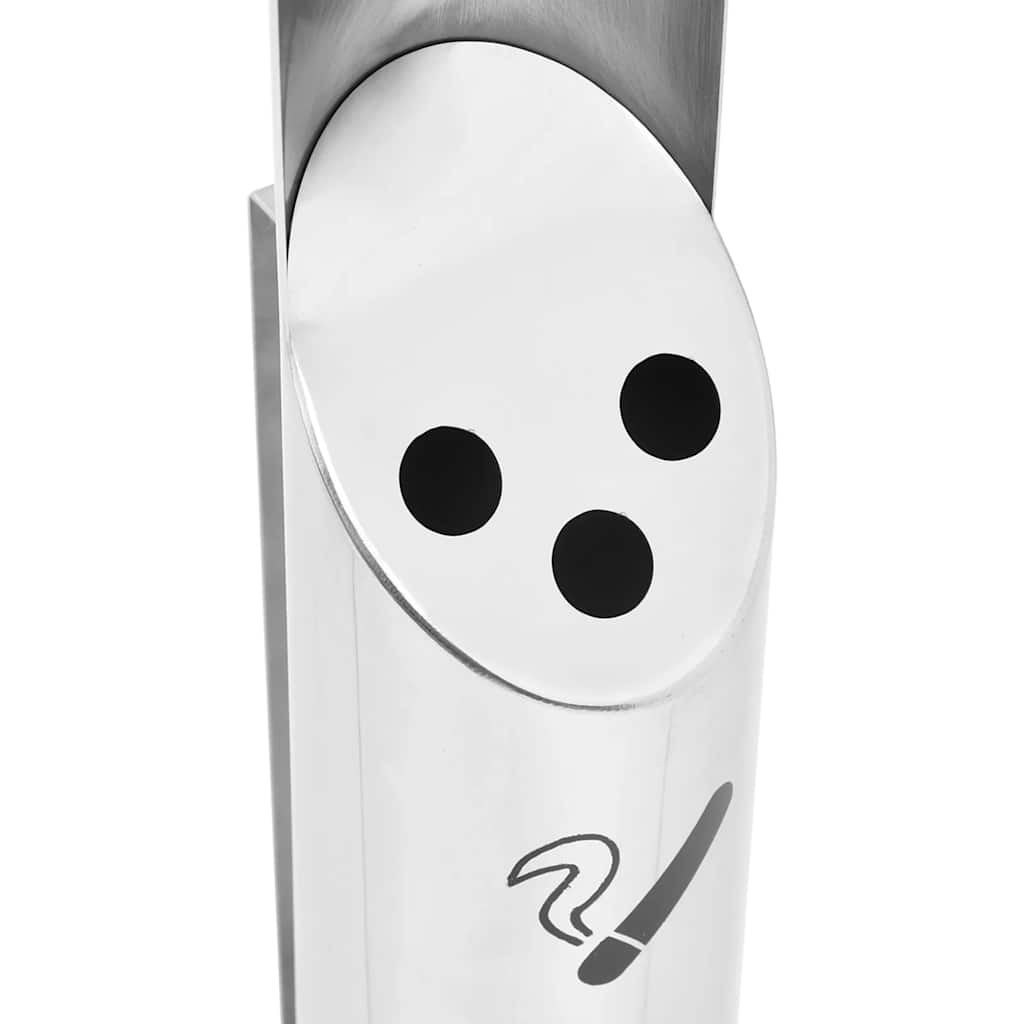 Cendrier mural en acier inoxydable - number 7.