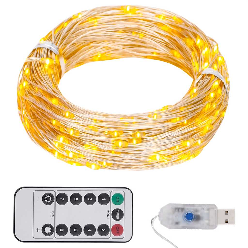 Led light chain with 300 leds 30 m warm white light - number 1.
