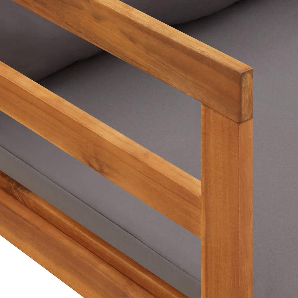 Ležaljka s jastucima od punog bagremovog drva - number 7.