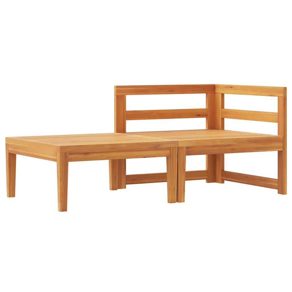 Lounge set för trädgården 2 delar med kuddar akacia trä - number 3.