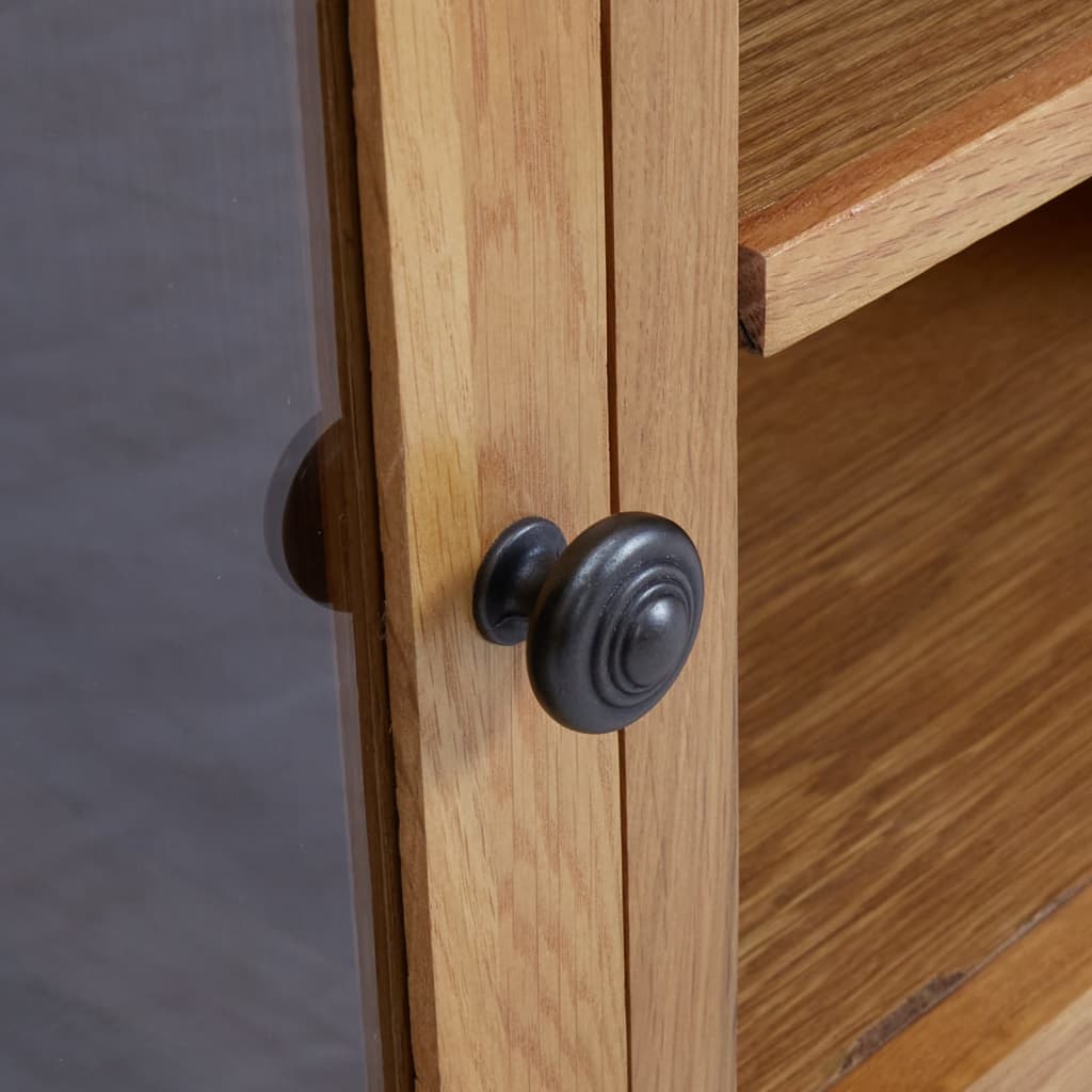 Tv-skab 110x35x44 cm massivt egetræ - number 7.