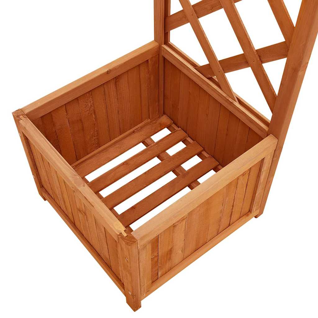 Pergola de jardin avec jardinière en pin massif - number 6.