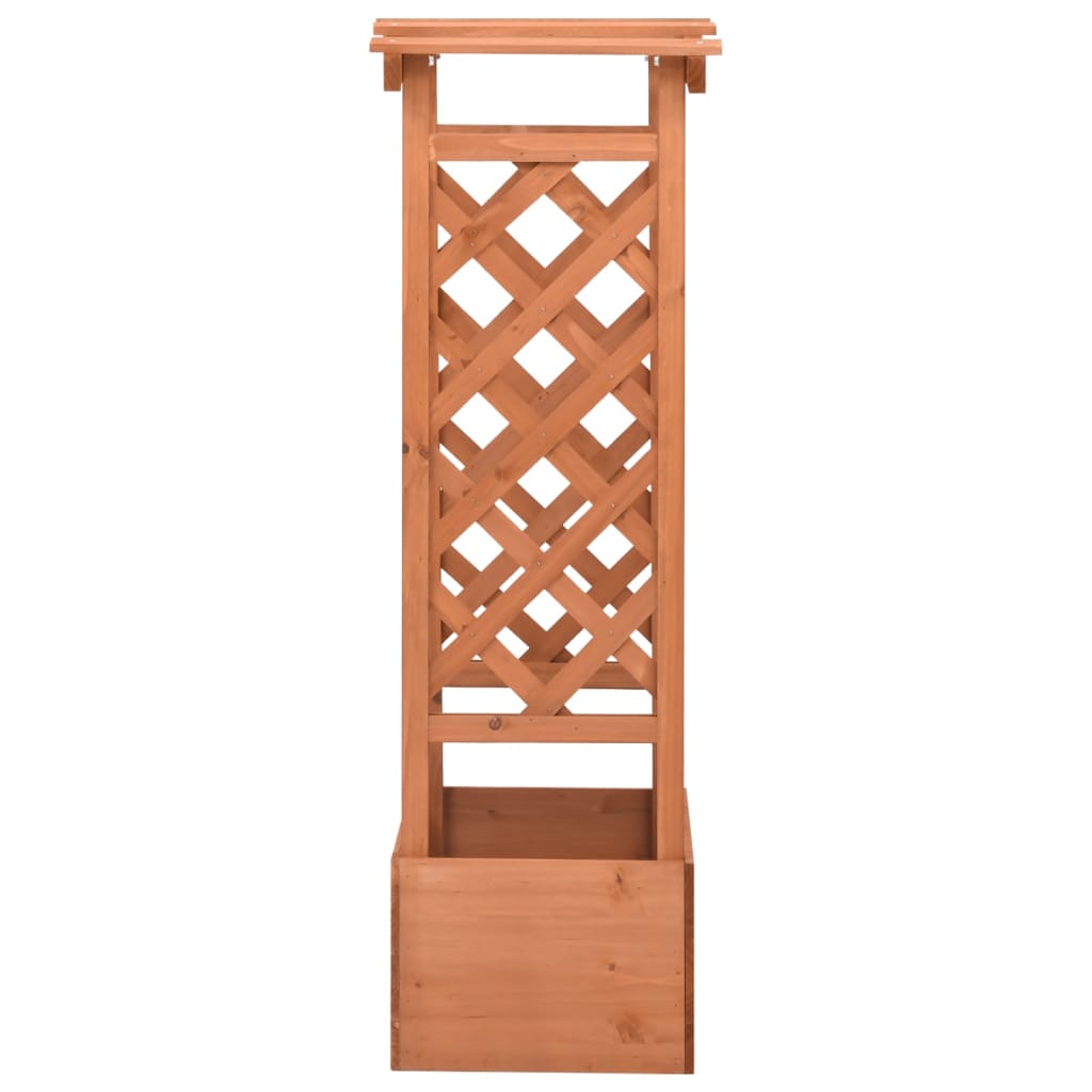 Planter with trellis 49x39x117 cm pine - number 3.