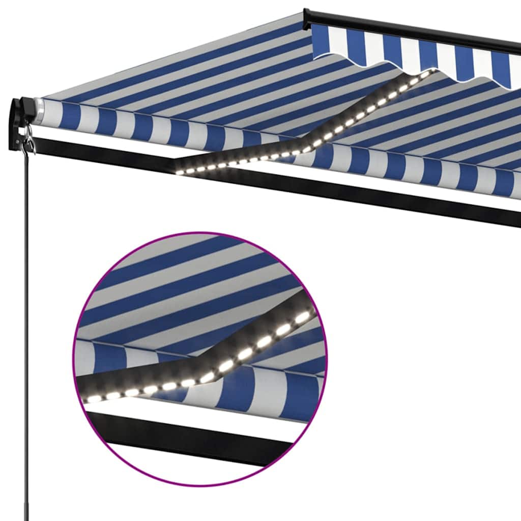 Arkise m. led light manual operation - blue and white, 350 x 250 cm, 1 - number 5.