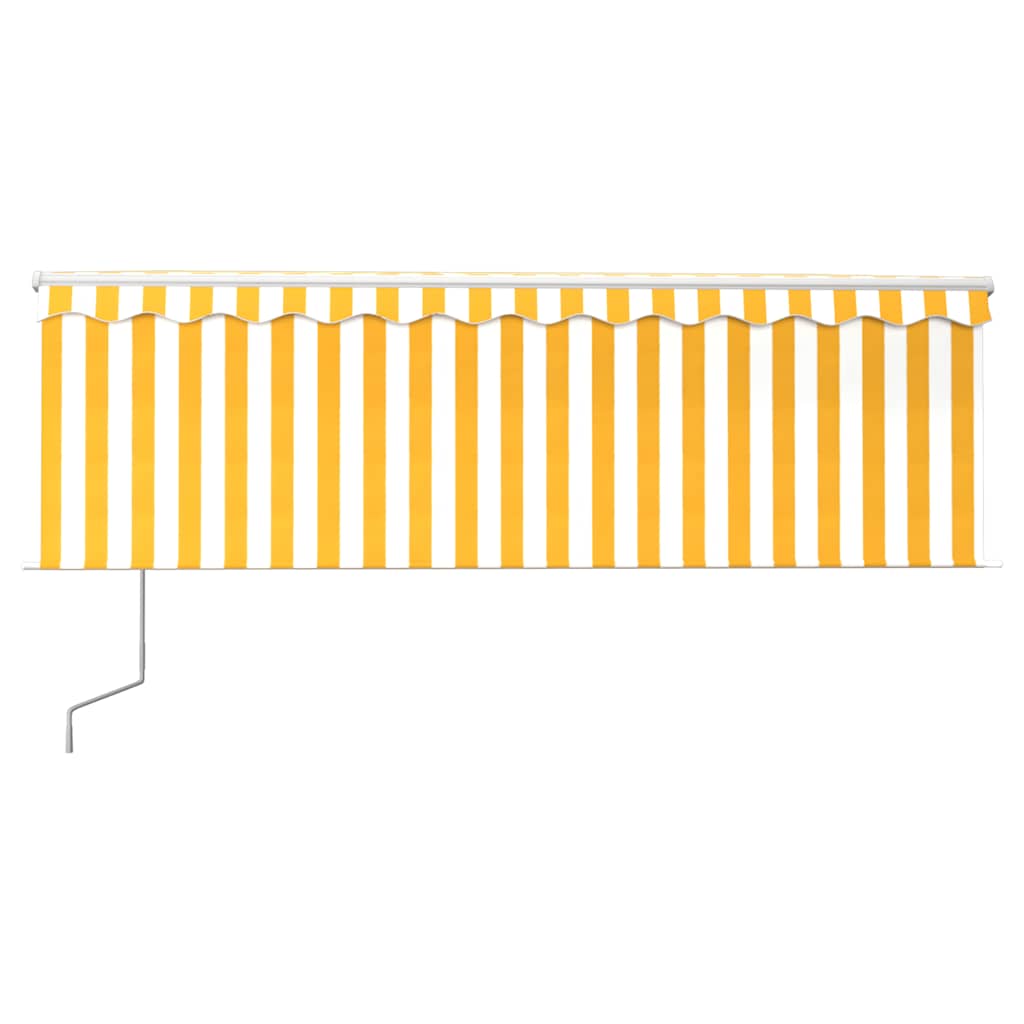 Tenda w. zavjesa+led+senzor vjetra automatski - žuto bijeli, 4 x 3 m, 1 - number 3.