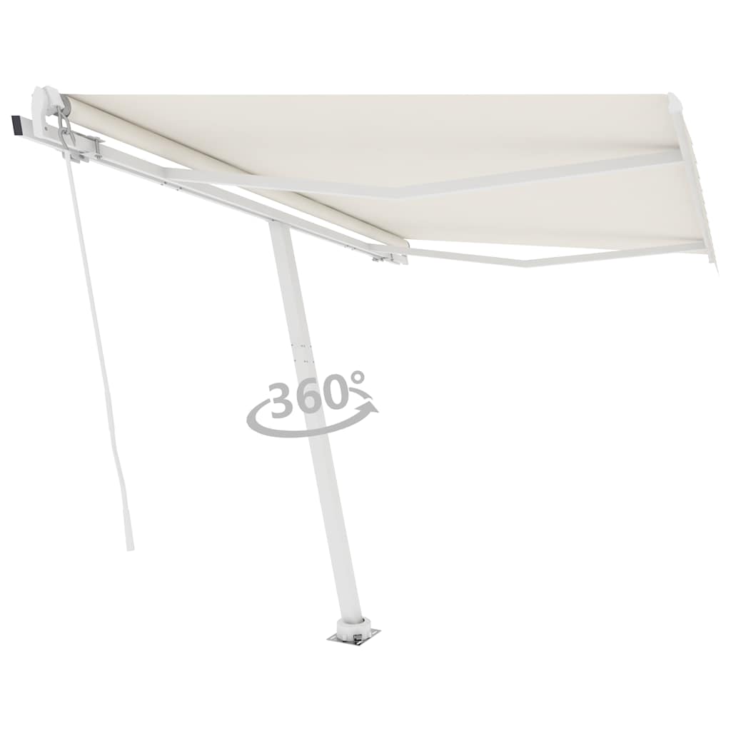 Free -standing awning manual operation cream colored - cream, 300 x 250 cm, 1 - number 4.