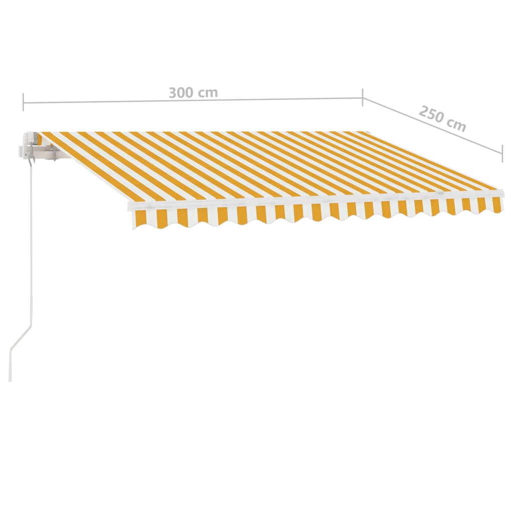 Arkise m. led light manual operation - yellow and white, 300 x 250 cm, 1 - number 12.