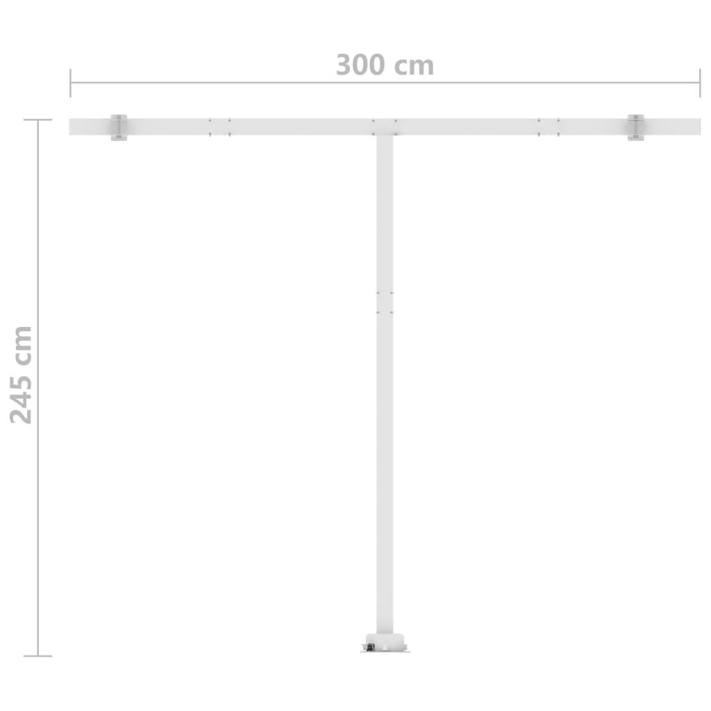 Arkise m. led light manual operation - yellow and white, 300 x 250 cm, 1 - number 11.