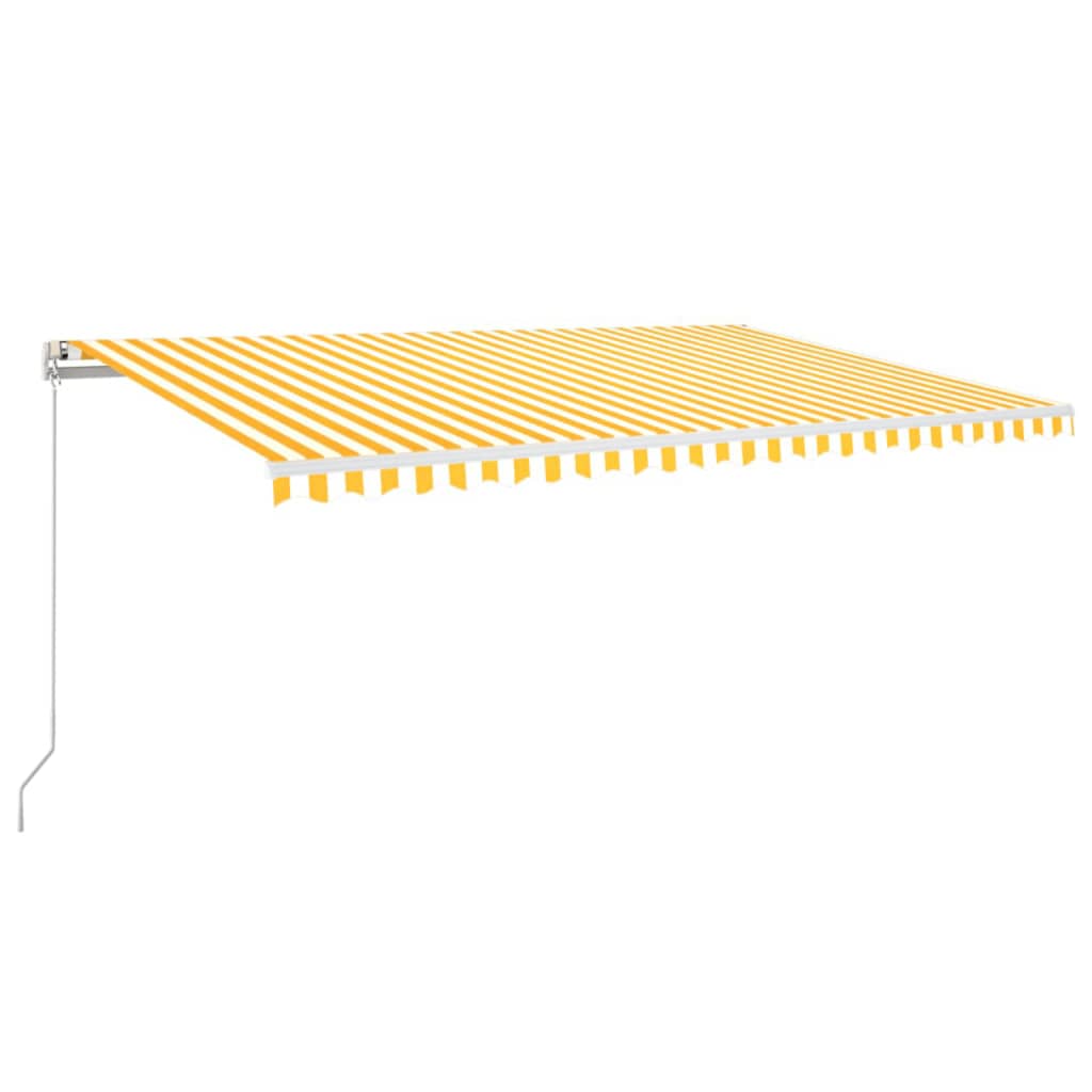 Awning automatic operation - yellow and white, 500 x 350 cm, 1 - number 2.