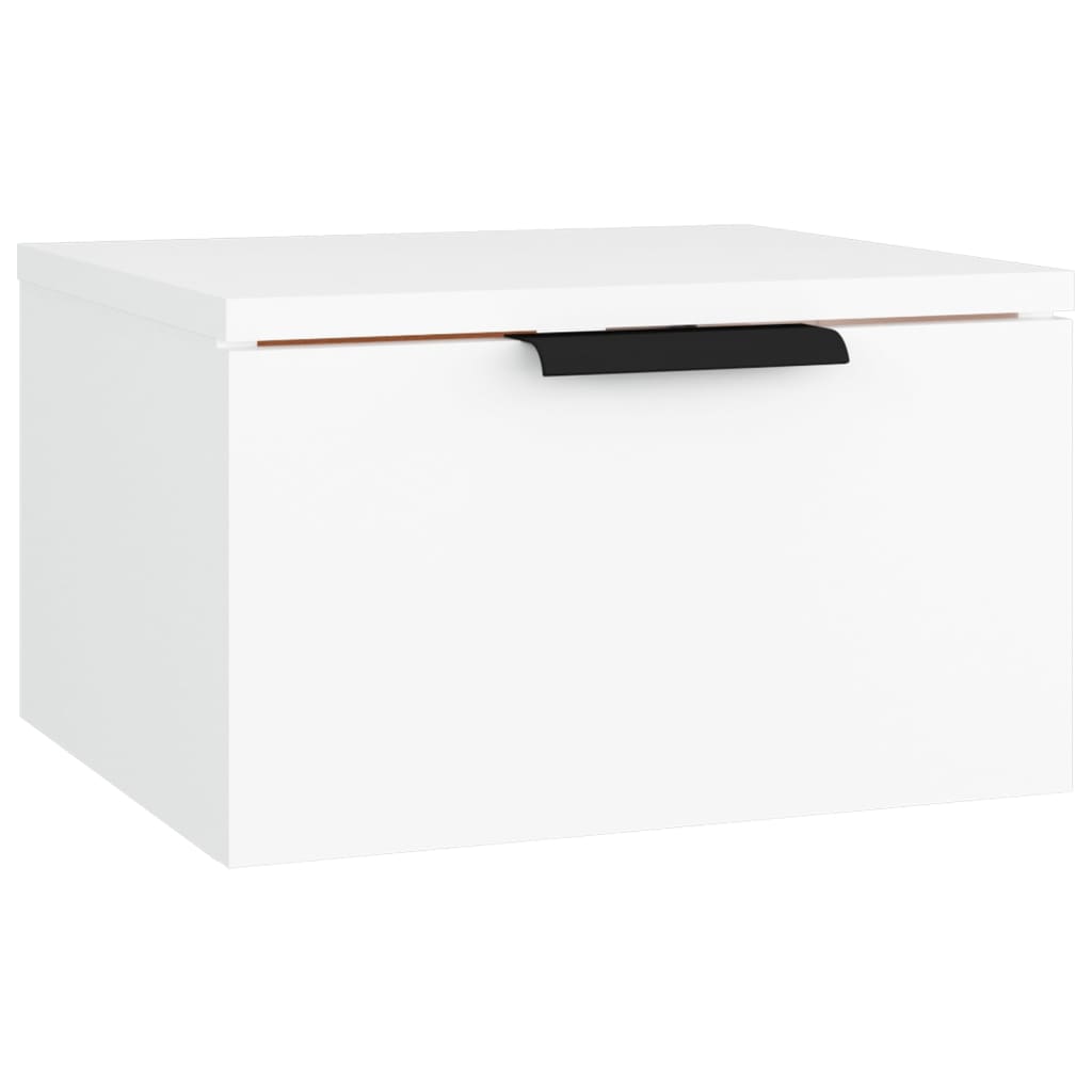 Wall-hung bedside tables pcs. 34x30x20 cm - white, 2 - number 3.