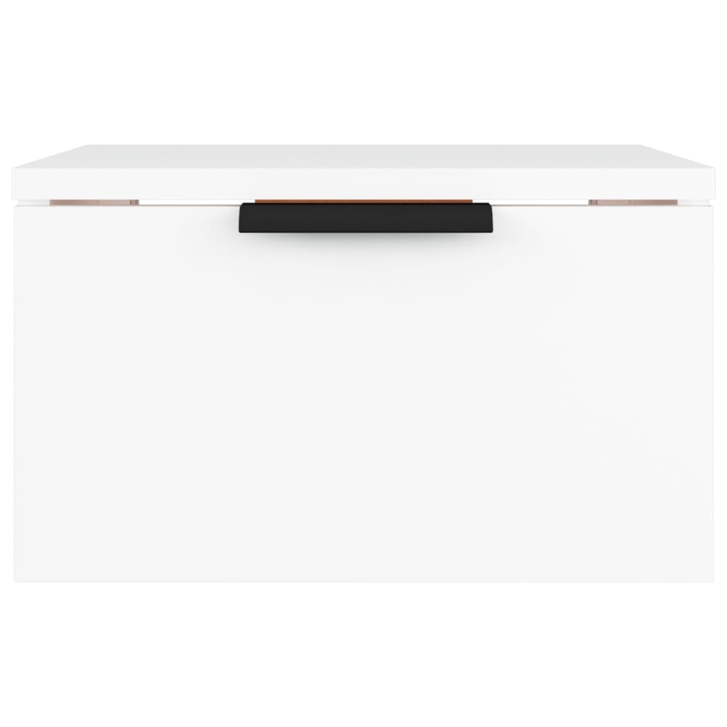 Wall-hung bedside tables pcs. 34x30x20 cm - white, 2 - number 4.