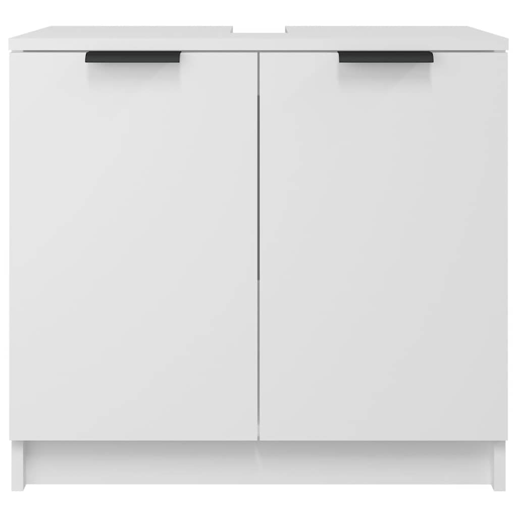 Baderomsskap 64,5x33,5x59 cm konstruert tre - hvit, 1 - number 7.