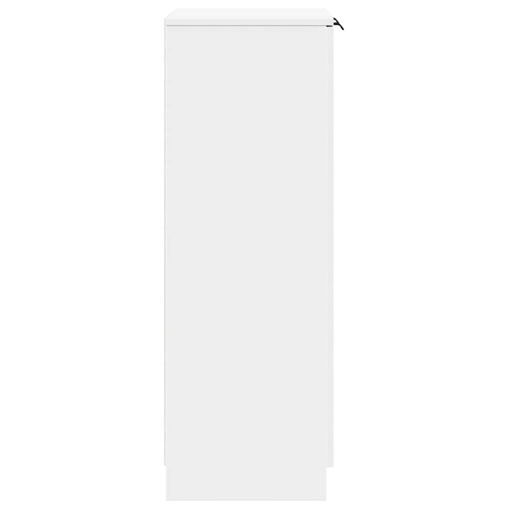 Skoskab 59x35x100 cm konstrueret træ - hvid, 1, x, x - number 5.