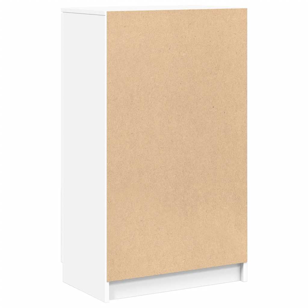 Skoskab 59x35x100 cm konstrueret træ - hvid, 1, x, x - number 6.