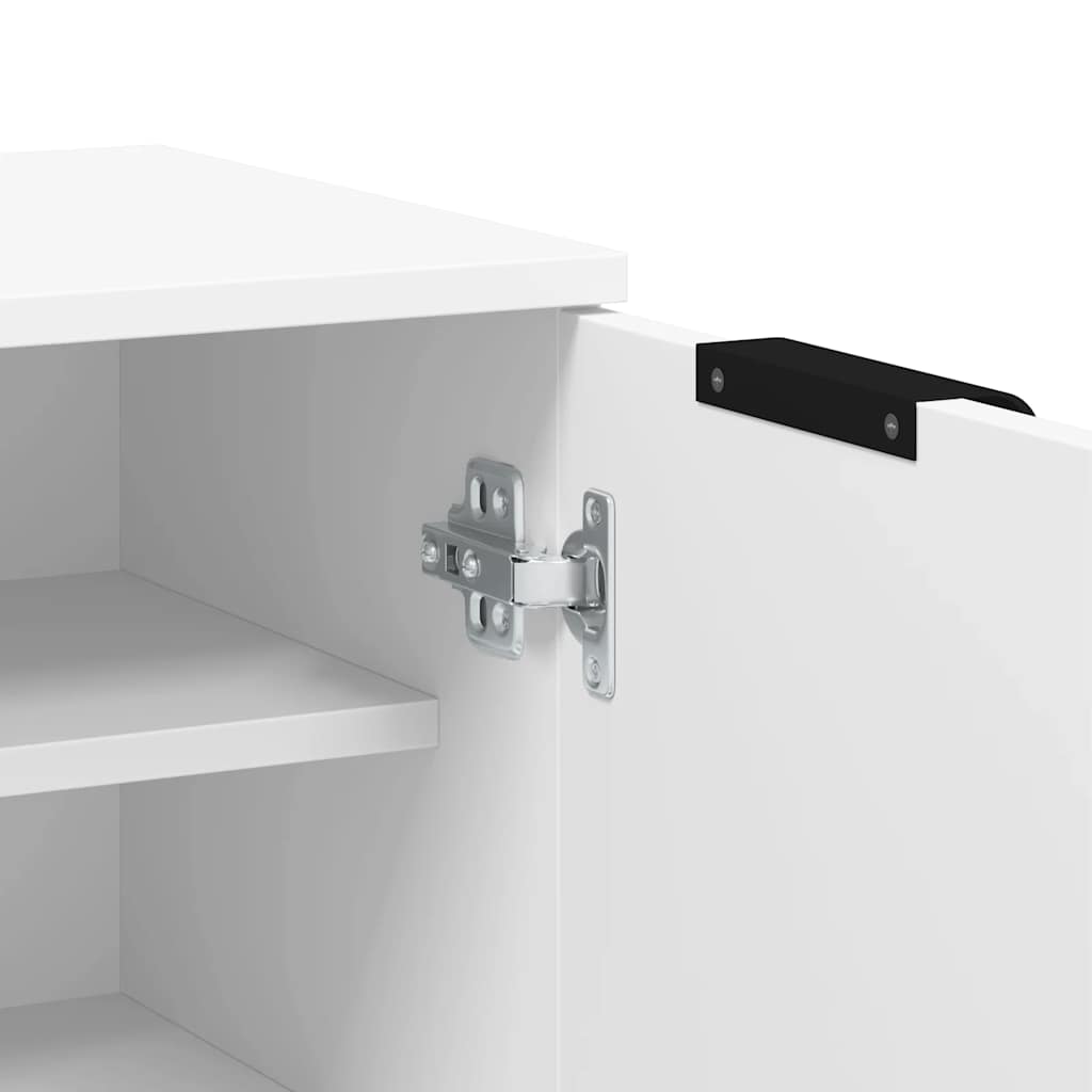 Skoskab 59x35x100 cm konstrueret træ - hvid, 1, x, x - number 8.