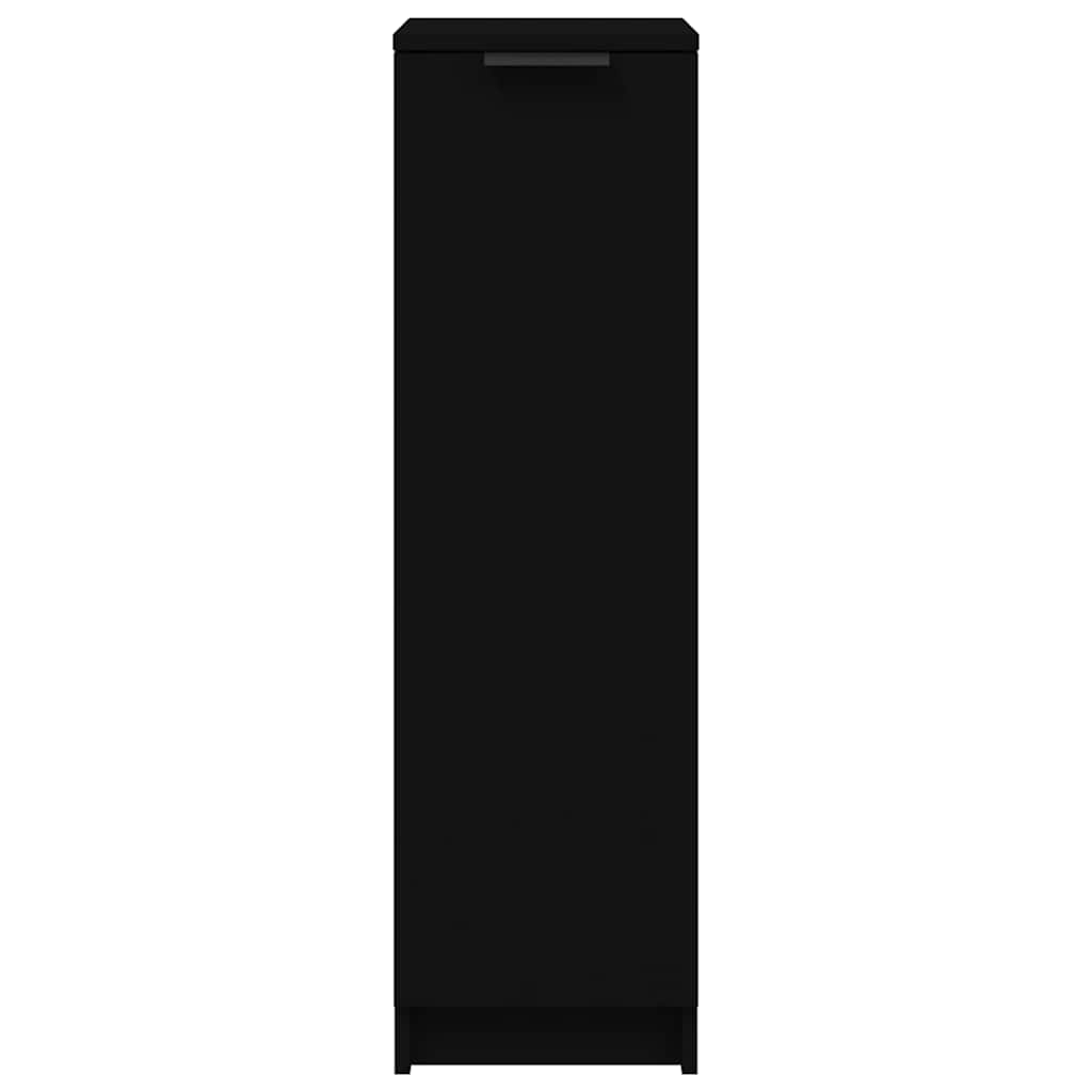 Skoskab 30x35x100 cm konstrueret træ sort - number 5.