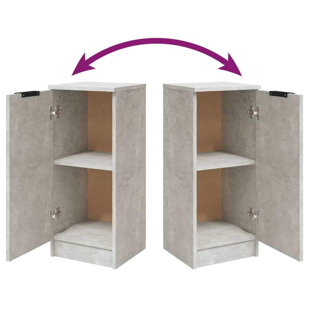 Donere pc. 30x30x70 cm konstruert tre - betonggrå, 2 - number 9.