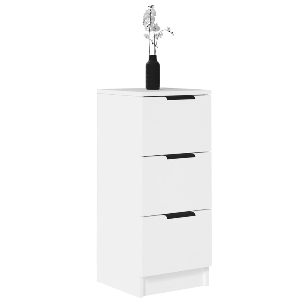 Skænke stk. 30x30x70 cm konstrueret træ - hvid, 2 - number 4.